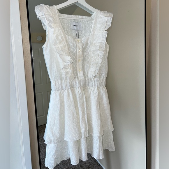 Dresses & Skirts - White Eyelet Dress The Shirt by Rochelle Behrens